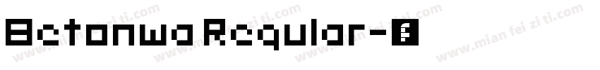 Betonwa Regular字体转换
